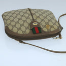 GUCCI GG Supreme Web Sherry Line Shoulder Bag Beige 904 02 047 Auth 106473-6