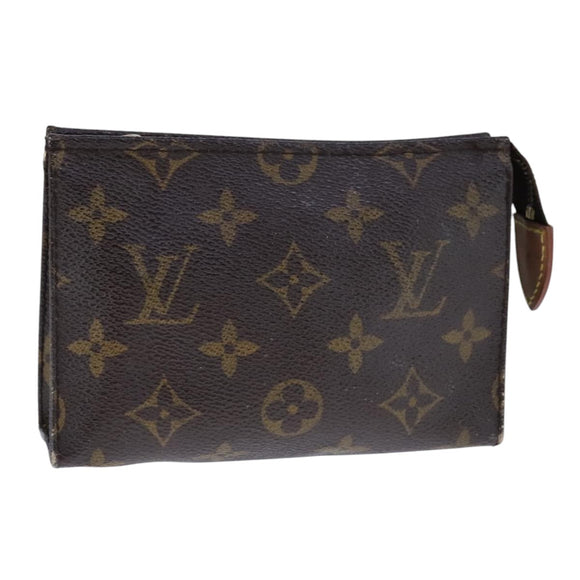 LOUIS VUITTON Monogram Poche Toilette 15 Pouch M47546 LV Auth 106486