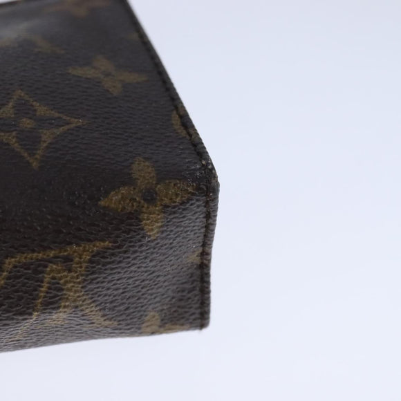 LOUIS VUITTON Monogram Poche Toilette 15 Pouch M47546 LV Auth 106486