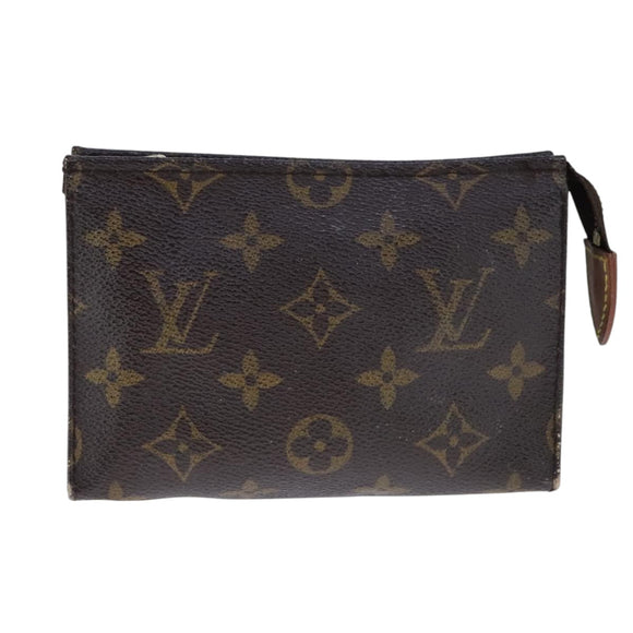 LOUIS VUITTON Monogram Poche Toilette 15 Pouch M47546 LV Auth 106486
