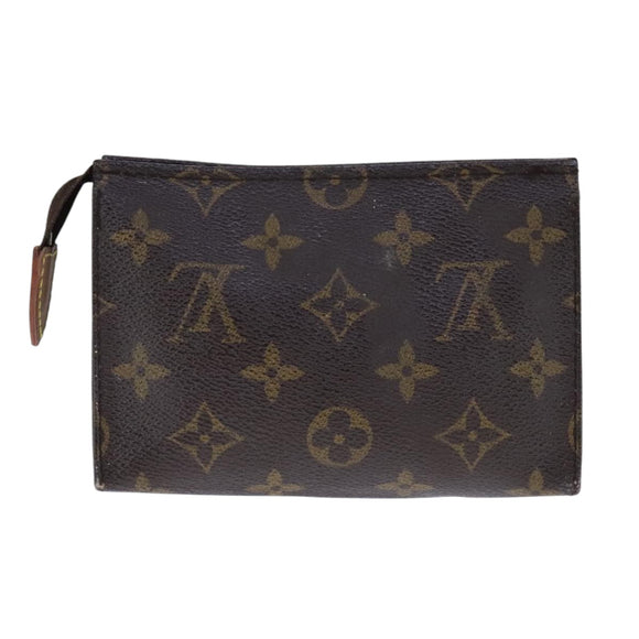 LOUIS VUITTON Monogram Poche Toilette 15 Pouch M47546 LV Auth 106486