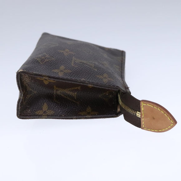 LOUIS VUITTON Monogram Poche Toilette 15 Pouch M47546 LV Auth 106486