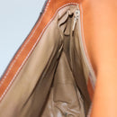 CELINE Macadam Canvas Shoulder Bag PVC Leather Brown Gold Auth 106514-21