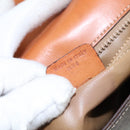 CELINE Macadam Canvas Shoulder Bag PVC Leather Brown Gold Auth 106514-12