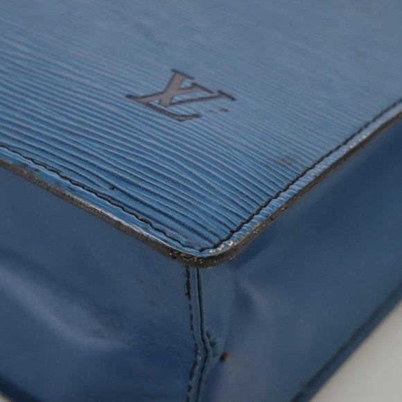 LOUIS VUITTON Epi Sac Plat Hand Bag Blue M52075 LV Auth 106541