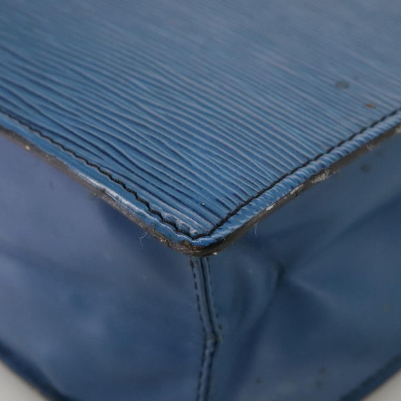 LOUIS VUITTON Epi Sac Plat Hand Bag Blue M52075 LV Auth 106541