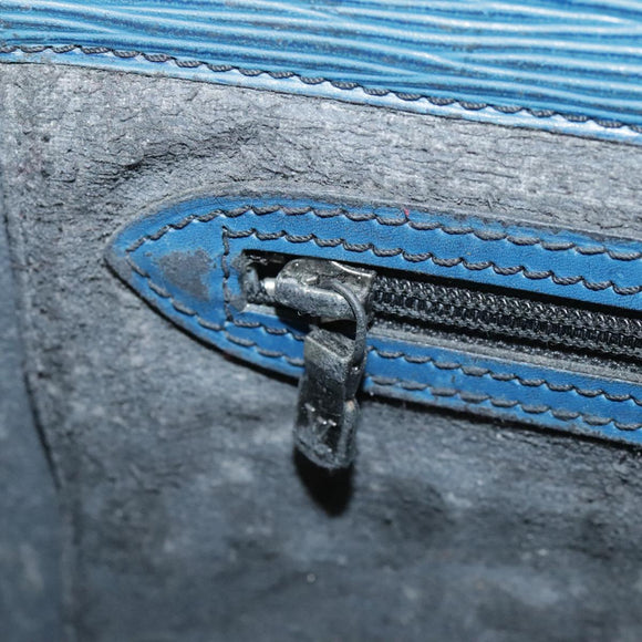LOUIS VUITTON Epi Sac Plat Hand Bag Blue M52075 LV Auth 106541