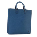 LOUIS VUITTON Epi Sac Plat Hand Bag Blue M52075 LV Auth 106541-1