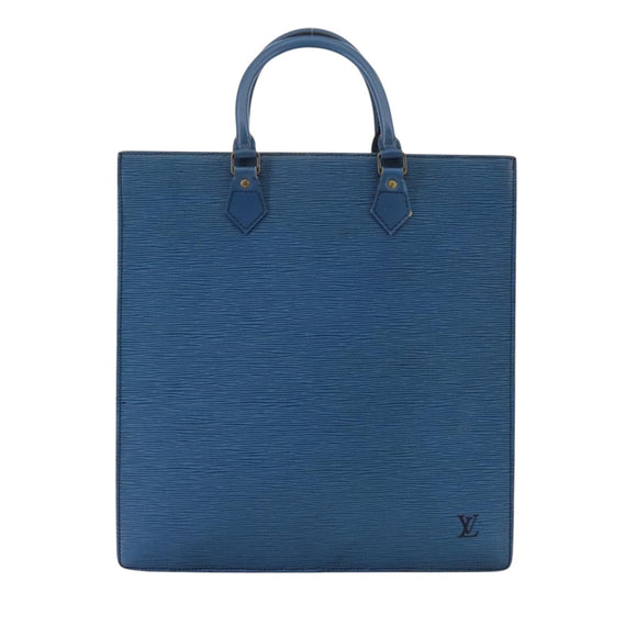 LOUIS VUITTON Epi Sac Plat Hand Bag Blue M52075 LV Auth 106541