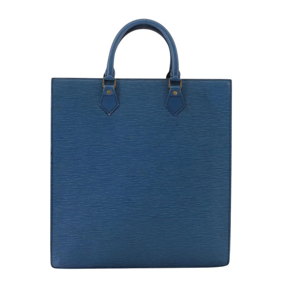 LOUIS VUITTON Epi Sac Plat Hand Bag Blue M52075 LV Auth 106541