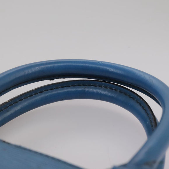 LOUIS VUITTON Epi Sac Plat Hand Bag Blue M52075 LV Auth 106541