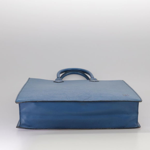 LOUIS VUITTON Epi Sac Plat Hand Bag Blue M52075 LV Auth 106541