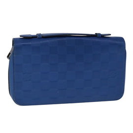 LOUIS VUITTON Damier Infini Organizer Atholl Bag Blue Neptune N41396 Auth 106584