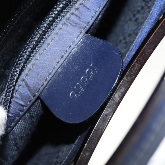 GUCCI Hand Bag Nylon 2way Blue Auth 106630