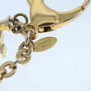 LOUIS VUITTON Hollow Flower Key Holder Gold M66975 LV Auth 106635M-10