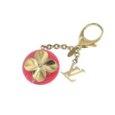LOUIS VUITTON Hollow Flower Key Holder Gold M66975 LV Auth 106635M-1