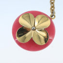 LOUIS VUITTON Hollow Flower Key Holder Gold M66975 LV Auth 106635M-4