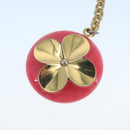 LOUIS VUITTON Hollow Flower Key Holder Gold M66975 LV Auth 106635M-5