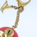 LOUIS VUITTON Hollow Flower Key Holder Gold M66975 LV Auth 106635M-6