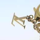 LOUIS VUITTON Hollow Flower Key Holder Gold M66975 LV Auth 106635M-8