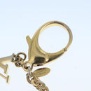 LOUIS VUITTON Hollow Flower Key Holder Gold M66975 LV Auth 106635M-9