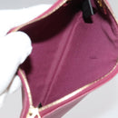 FENDI Triplet Clutch Bag Leather Brown Purple gold Auth 106719V-18