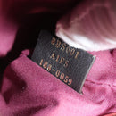 FENDI Triplet Clutch Bag Leather Brown Purple gold Auth 106719V-21