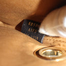 FENDI Triplet Clutch Bag Leather Brown Purple gold Auth 106719V-31