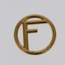 FENDI Triplet Clutch Bag Leather Brown Purple gold Auth 106719V-32