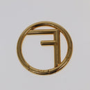FENDI Triplet Clutch Bag Leather Brown Purple gold Auth 106719V-33