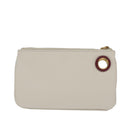 FENDI Triplet Clutch Bag Leather Brown Purple gold Auth 106719V-3