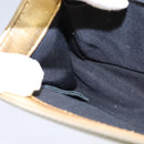 CHANEL Matelasse Chain Boy Chanel Shoulder Bag Patent Gold CC Auth 106721A-20