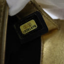 CHANEL Matelasse Chain Boy Chanel Shoulder Bag Patent Gold CC Auth 106721A-12