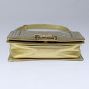 CHANEL Matelasse Chain Boy Chanel Shoulder Bag Patent Gold CC Auth 106721A-5