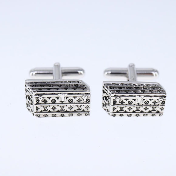 LOUIS VUITTON Bouton De Manchette Travel Icon Cuffs Ag925 PB0181 LV Auth 106728V