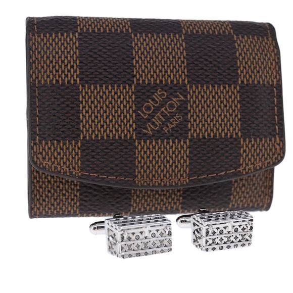 LOUIS VUITTON Bouton De Manchette Travel Icon Cuffs Ag925 PB0181 LV Auth 106728V