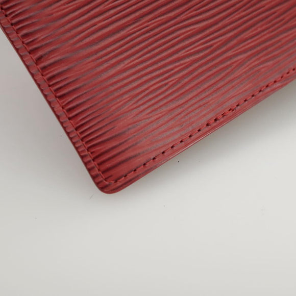 LOUIS VUITTON Epi Agenda PM Day Planner Cover Red R20057 LV Auth 106733