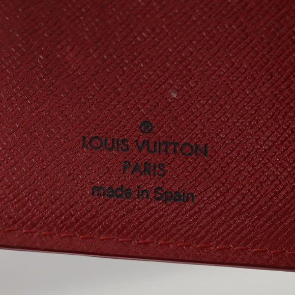 LOUIS VUITTON Epi Agenda PM Day Planner Cover Red R20057 LV Auth 106733