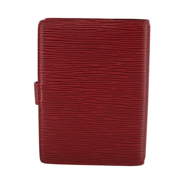 LOUIS VUITTON Epi Agenda PM Day Planner Cover Red R20057 LV Auth 106733 - 0