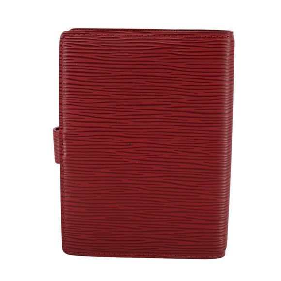 LOUIS VUITTON Epi Agenda PM Day Planner Cover Red R20057 LV Auth 106733