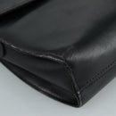Salvatore Ferragamo Gancini Shoulder Bag Leather Black Auth 106734-14