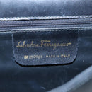 Salvatore Ferragamo Gancini Shoulder Bag Leather Black Auth 106734-12