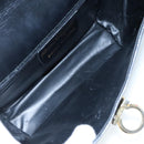 Salvatore Ferragamo Gancini Shoulder Bag Leather Black Auth 106734-11