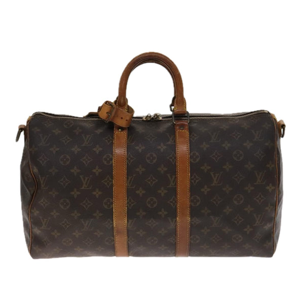 LOUIS VUITTON Monogram Keepall Bandouliere 45 Boston Bag M41418 LV Auth 106737