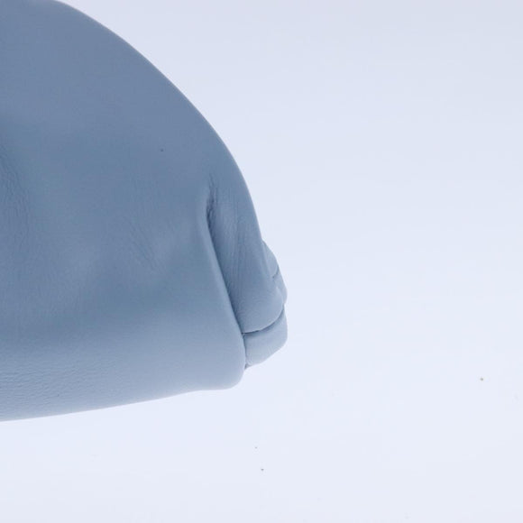 BOTTEGA VENETA The Pouch Leather Light Blue Auth 106740V