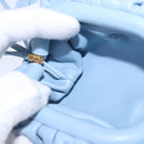 BOTTEGA VENETA The Pouch Leather Light Blue Auth 106740V-18