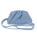 BOTTEGA VENETA The Pouch Leather Light Blue Auth 106740V-1