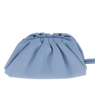 BOTTEGA VENETA The Pouch Leather Light Blue Auth 106740V - 0