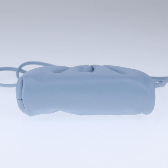 BOTTEGA VENETA The Pouch Leather Light Blue Auth 106740V