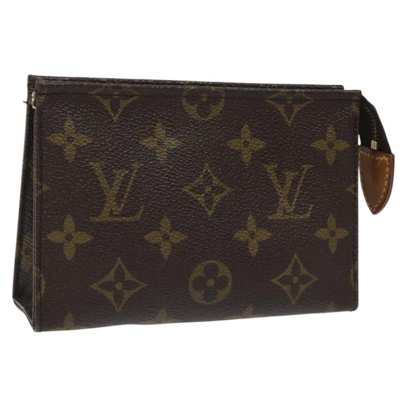 LOUIS VUITTON Monogram Poche Toilette 15 Pouch M47546 LV Auth 106749